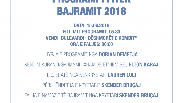 PROGRAMI I FITER BAJRAMIT