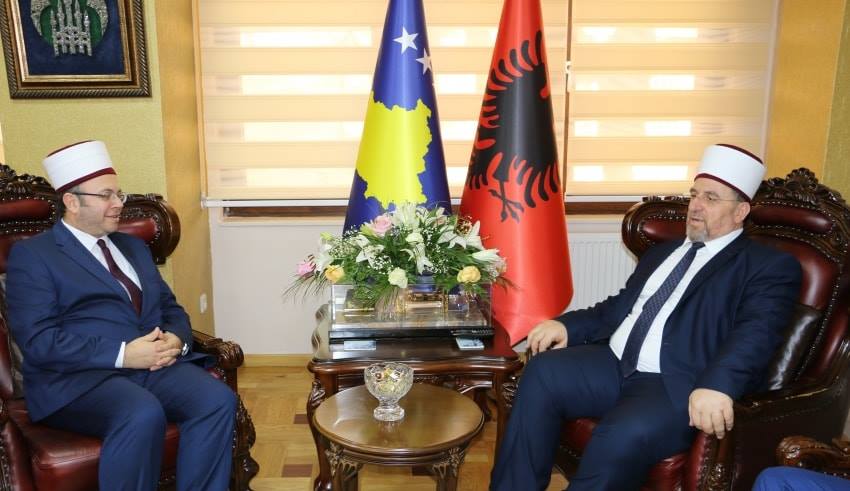 Kryetari i KMSH H. Skënder Bruçaj, uron Myftiun e Kosovës për rizgjedhjen si kryetar i BIRK