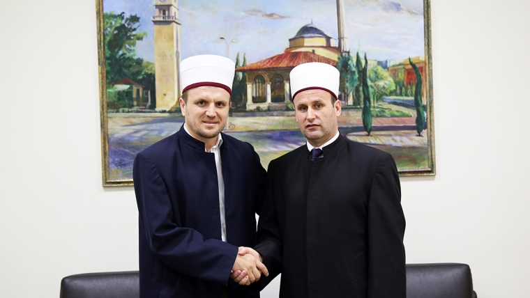 Imami i Komunitetit Shqiptaro Amerikan viziton Kryetarin e KMSH-së