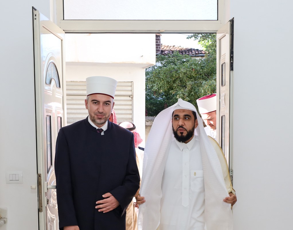 Imami i Qabes dr. Abdullah Avad el-Xhuheni, vizitë në myftininë e Korçës