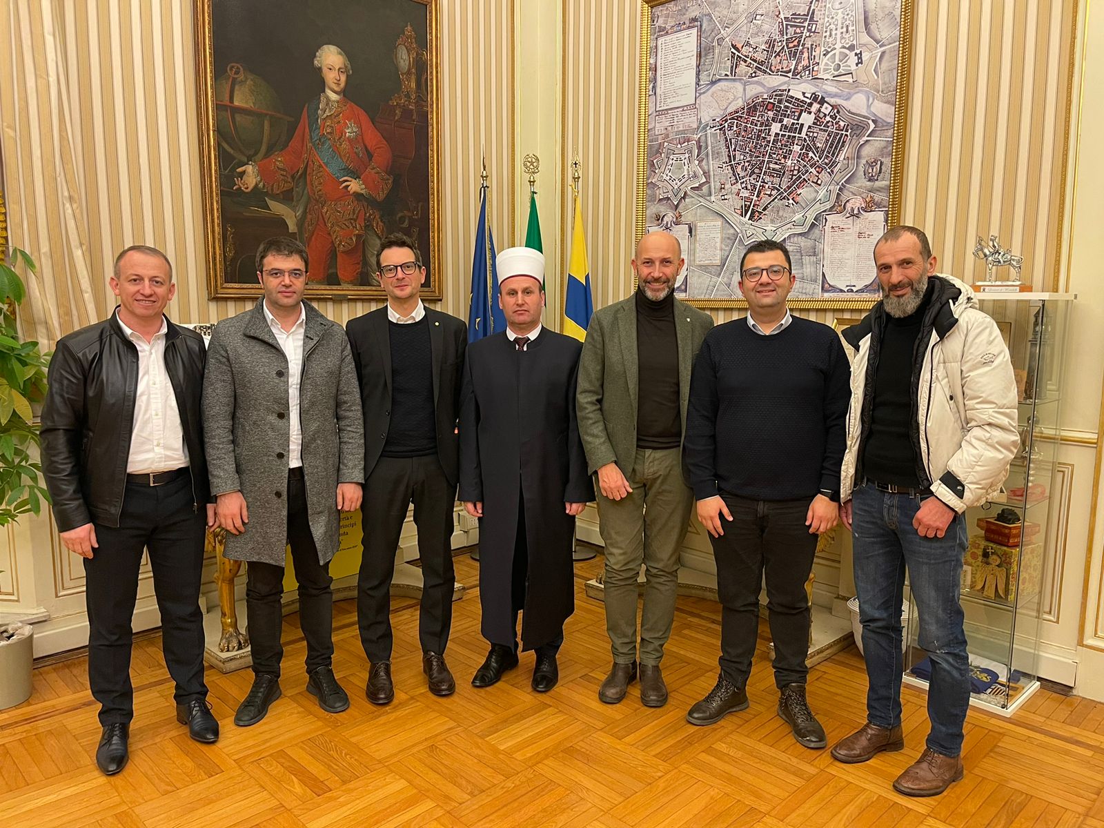 Kryetari Spahiu vizitë në Parma të Italisë me qëllim ndërtimin e një xhamie atje